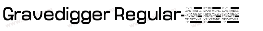 Gravedigger Regular字体转换